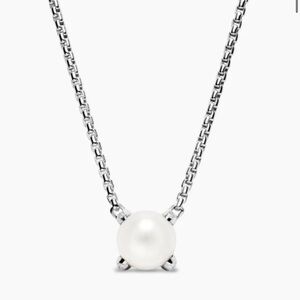 David Yurman Silver Pearl Necklace